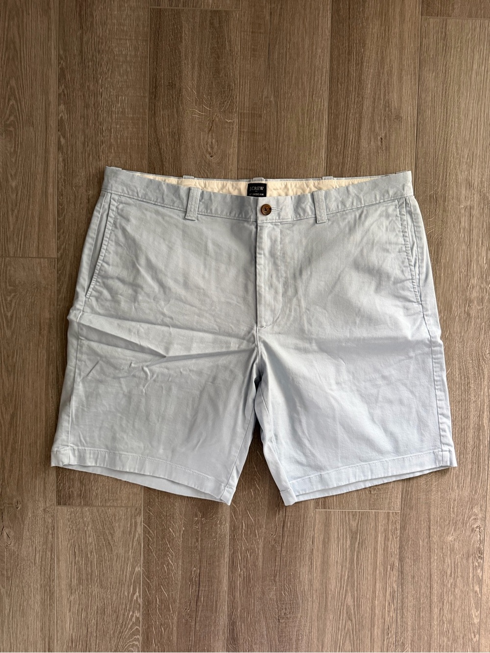 J. Crew Factory Men’s Light Blue 9” Flex Chino Shorts